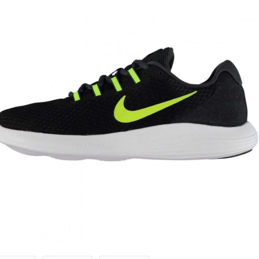 Nike Lunar Converge Running Shoes Black/Volt Size 5Y